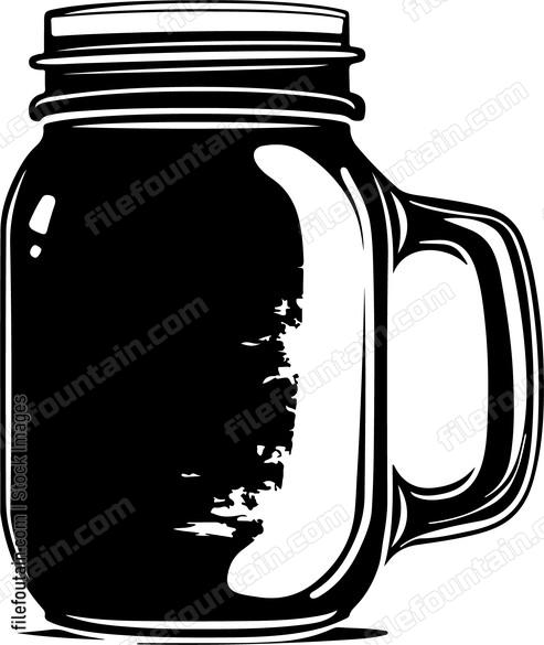 Mason Jar With Handle