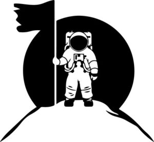 Moon Landing And Flag