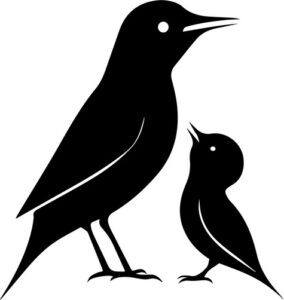 Mother Bird Feeding Chick