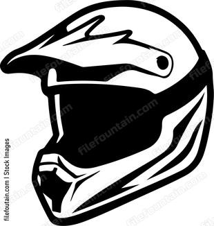 Motocross Rider Helmet
