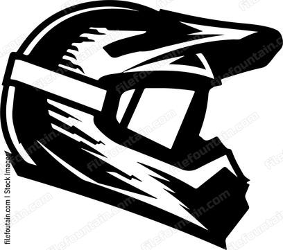 Motocross Rider Helmet