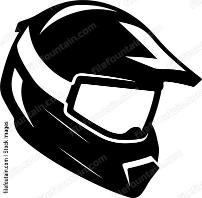 Motocross Rider Helmet