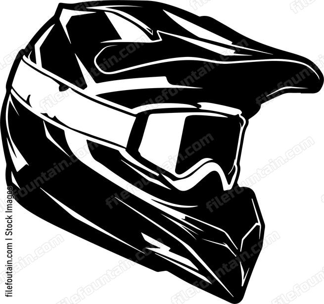 Motocross Rider Helmet