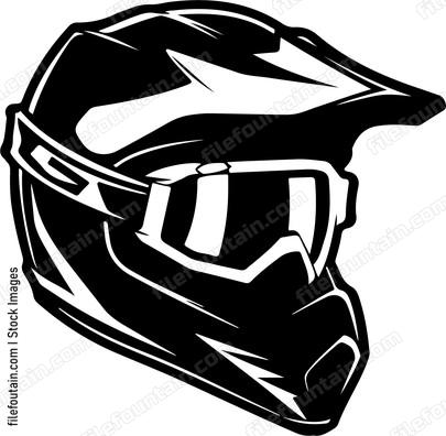 Motocross Rider Helmet
