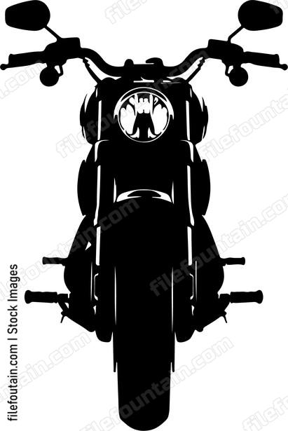 Motorcycle Front View