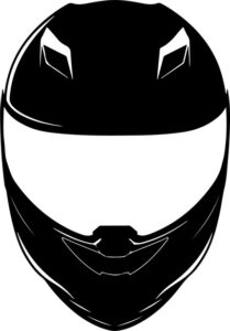 Motorcycle Helmet Front