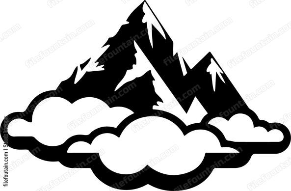 Mountain In Clouds