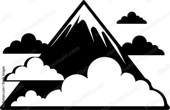 Mountain In Clouds