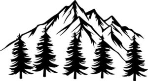 Mountains And Some Trees