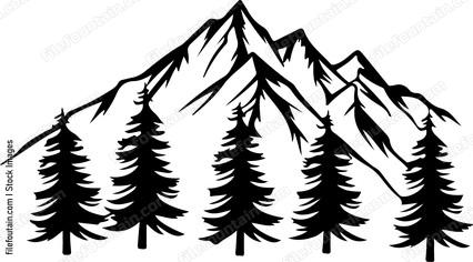 Mountains And Some Trees