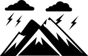 Mountains And Thunder Sky