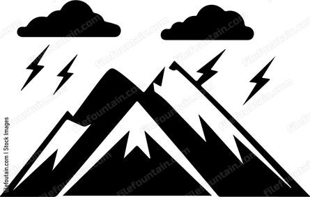 Mountains And Thunder Sky