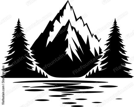 Mountains Lake And Forest