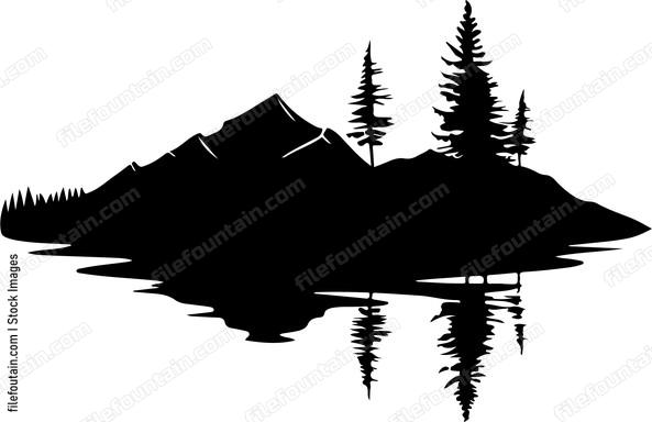 Mountains Lake And Forest