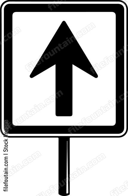 One Way Traffic Sign