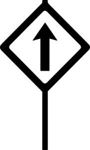 One Way Traffic Sign