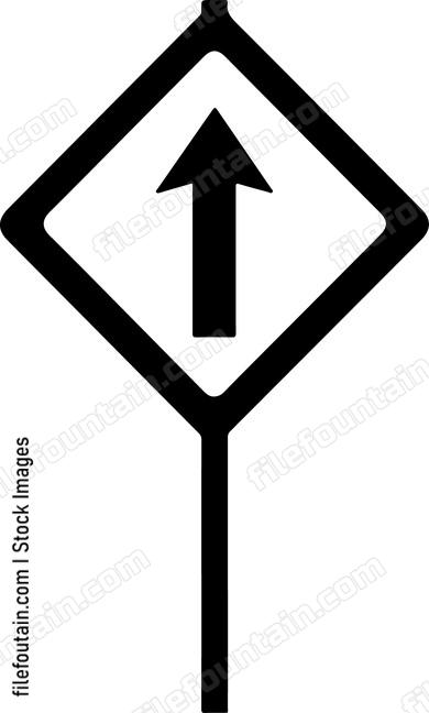 One Way Traffic Sign