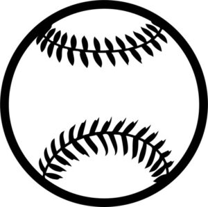 outline of baseball