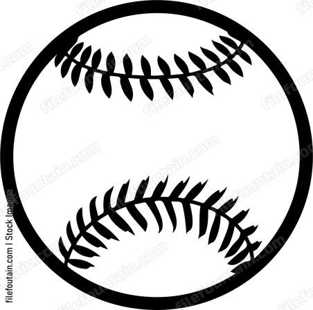 outline of baseball
