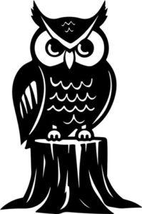 Owl On A Stump