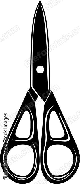 pair of open scissors