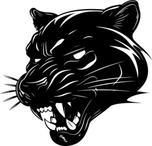 Panther Mascot Angry Head