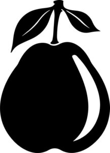 Pear fruit simple shape