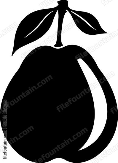 Pear fruit simple shape