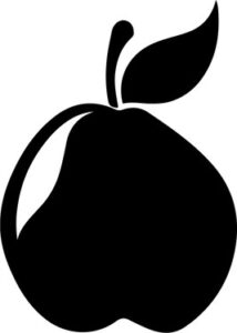 Pear fruit simple shape