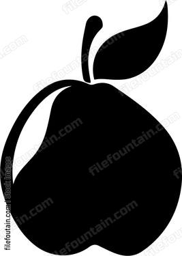 Pear fruit simple shape