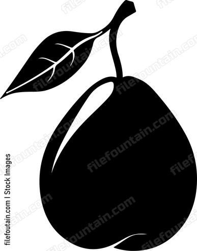 Pear fruit simple shape