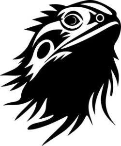 Peeking Bearded Dragon