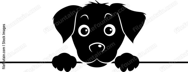 Peeking Dog