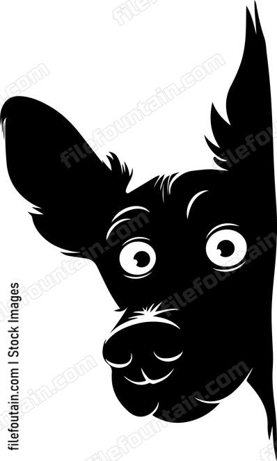 Peeking Dog