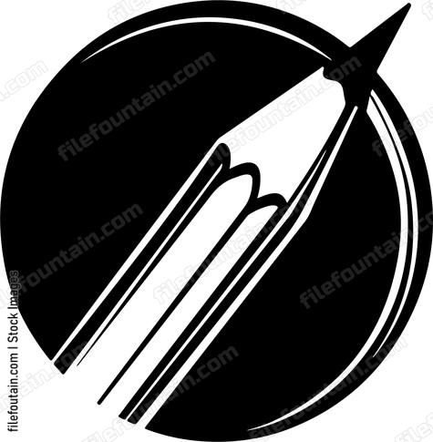 Pencil in circle