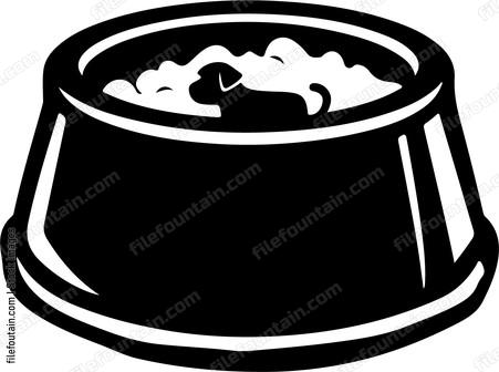 Pet Food Bowl Plain