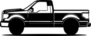Pickup Truck Side View