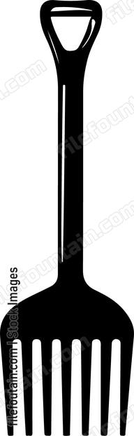 pitchfork gardening tool