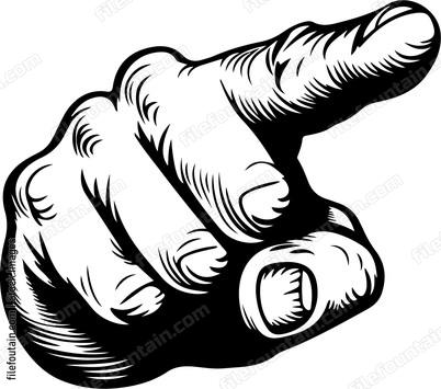 Pointing Finger Banner