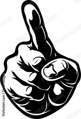 Pointing Finger Banner