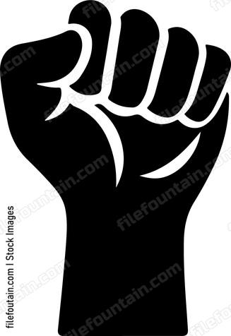 raised clenched fist