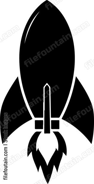 Retro Space Rocket
