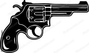 revolver with long barrel