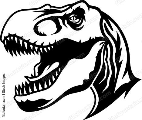 Roaring t rex Head