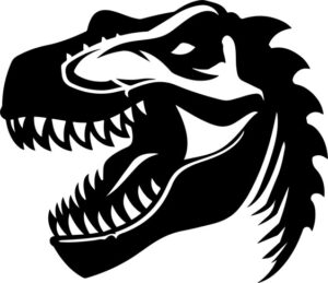 Roaring t rex Head