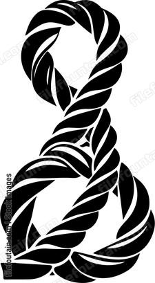 Rope shaped ampersand