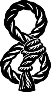 Rope tied in figure eight