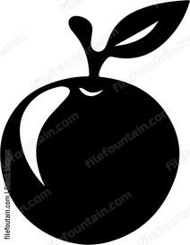 Round fruit with single leaf