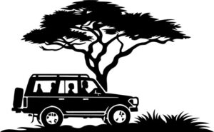 Safari Tree And Car
