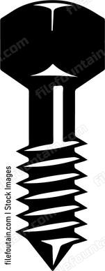 screw with hexagonal head
